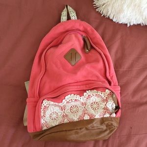Urban cotton coral backpack